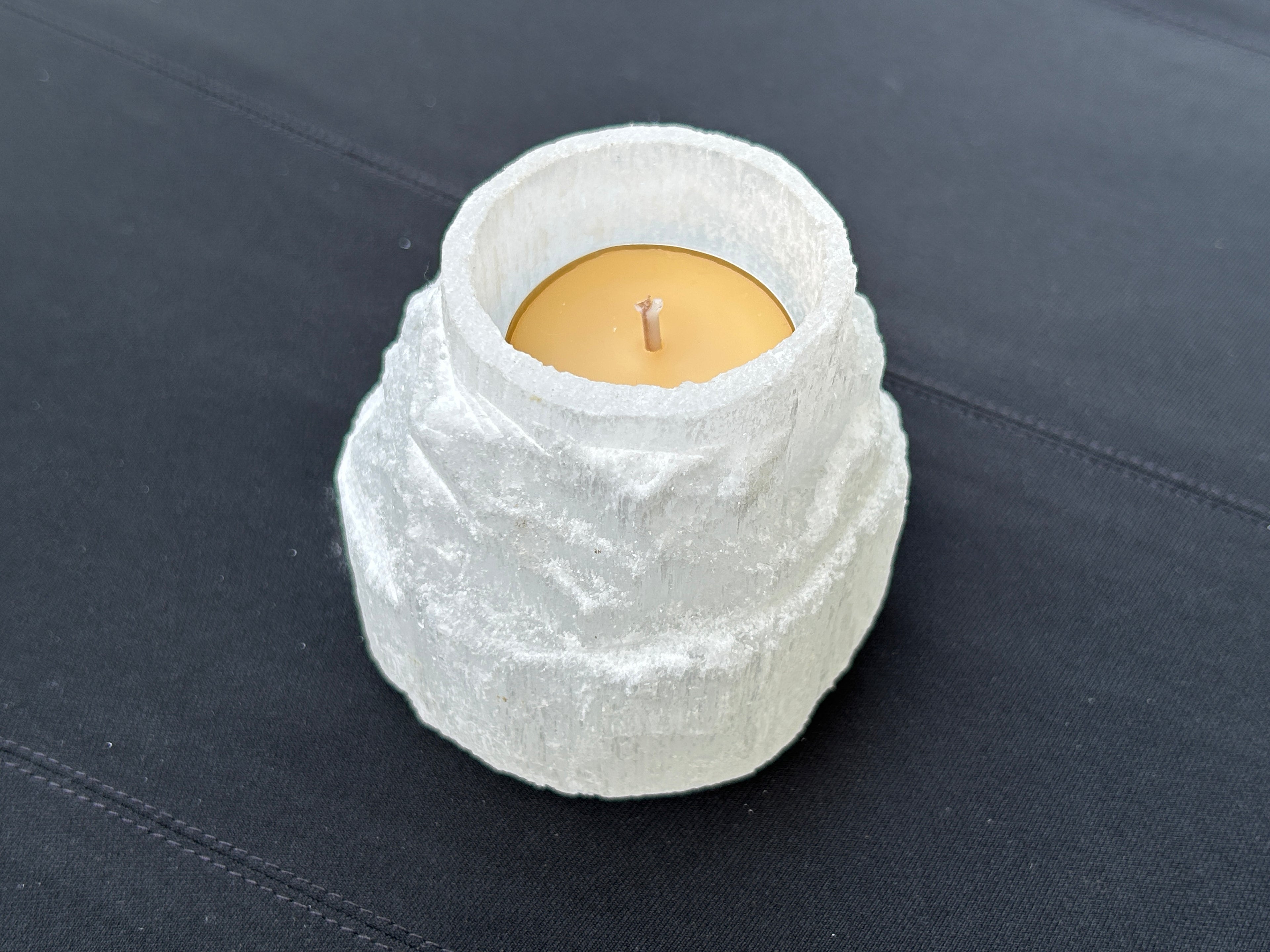 Selenite Tea-light Holders