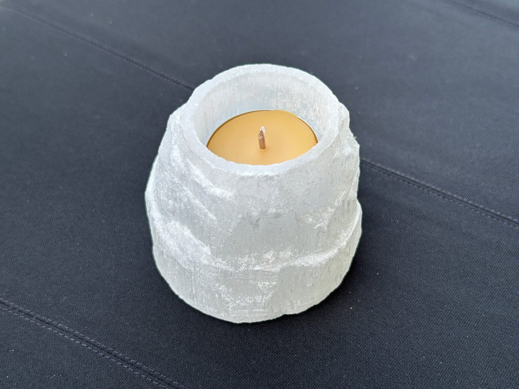 Selenite Tea-light Holders