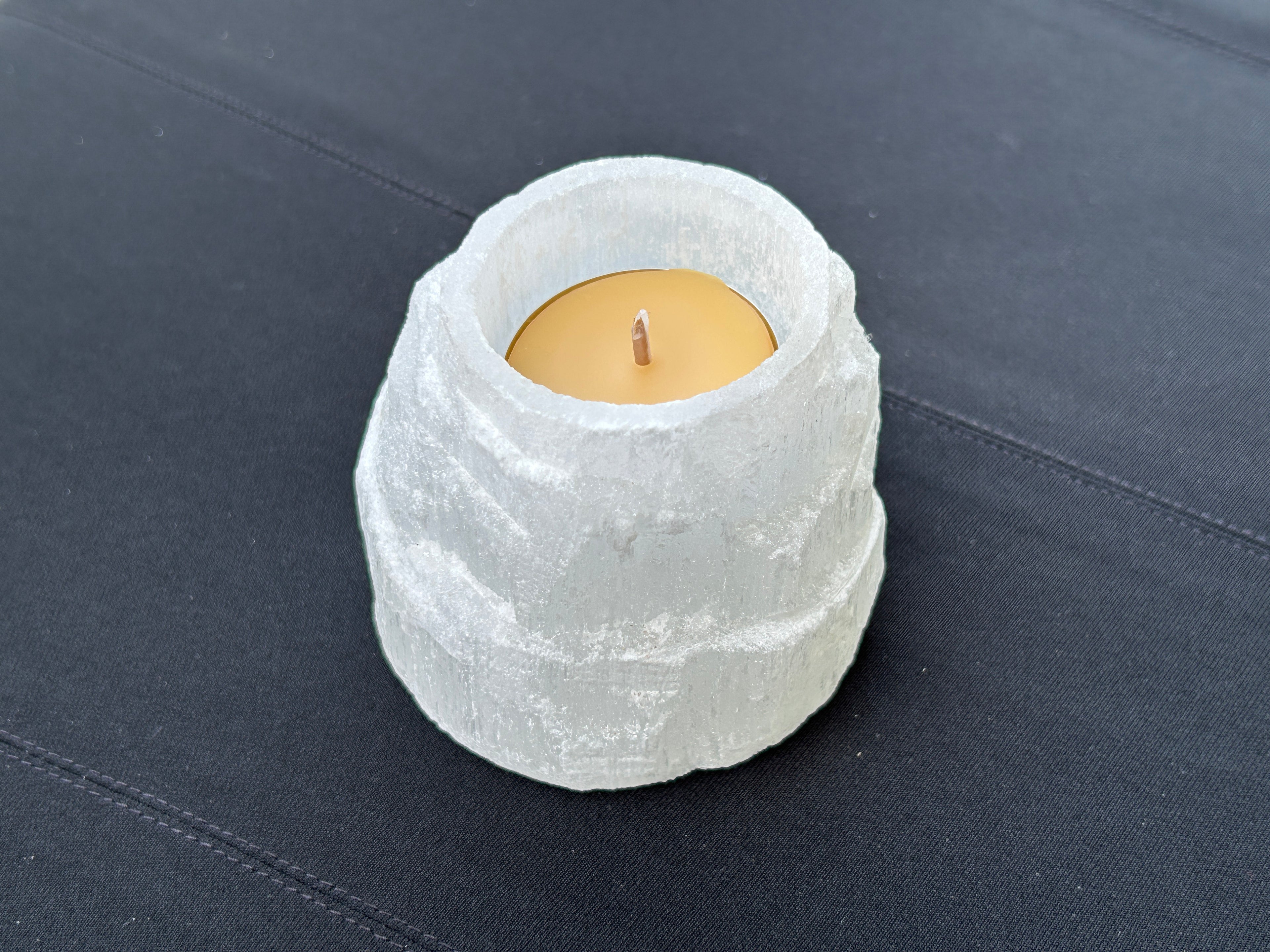 Selenite Tea-light Holders