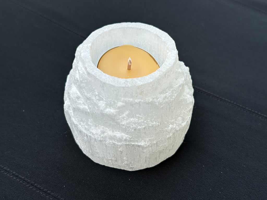 Selenite Tea-light Holders