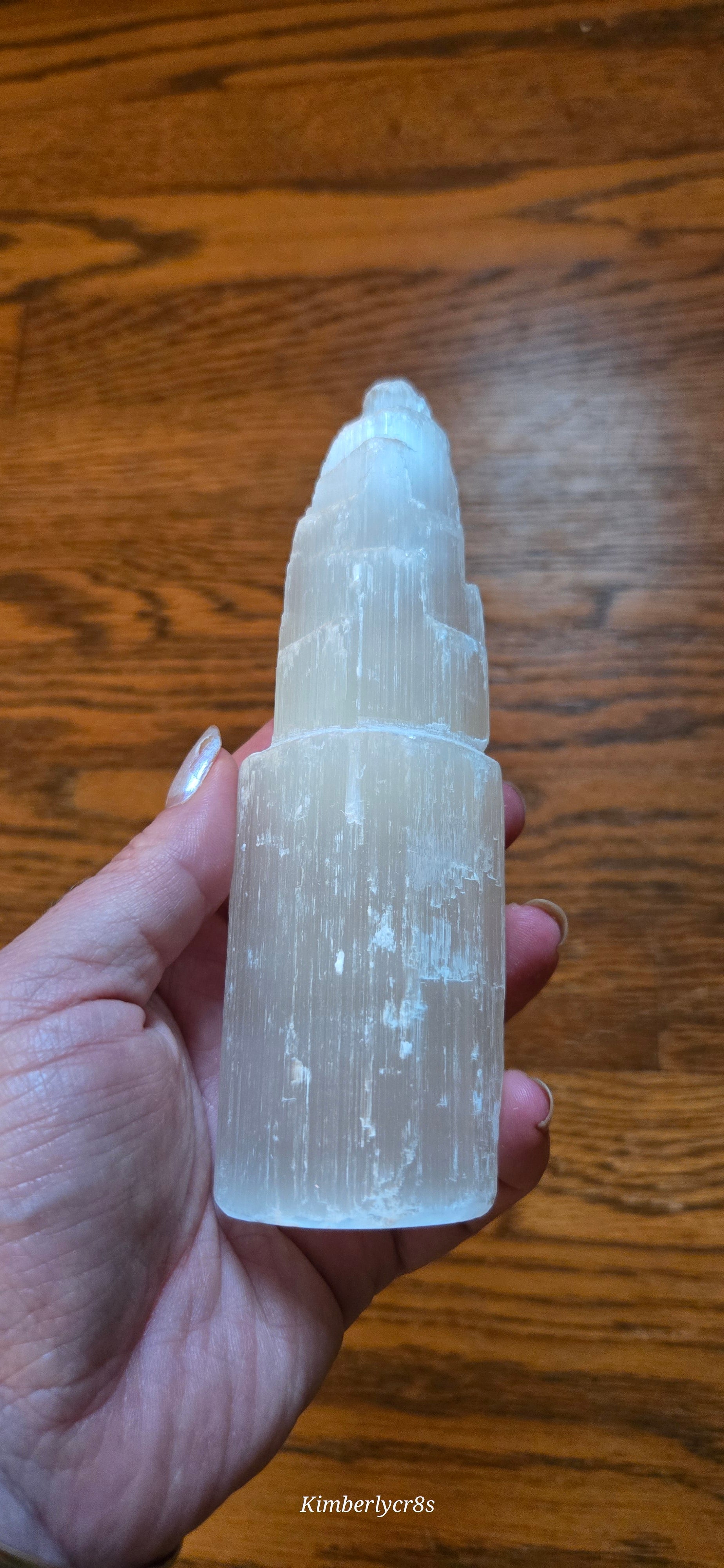 Raw Selenite Tower · 6 Inch